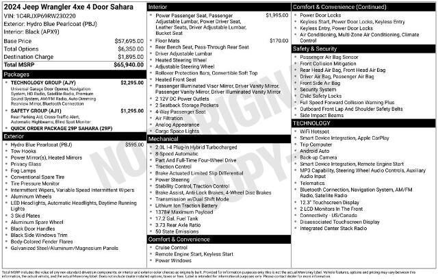 2024 Jeep Wrangler Sahara 4xe