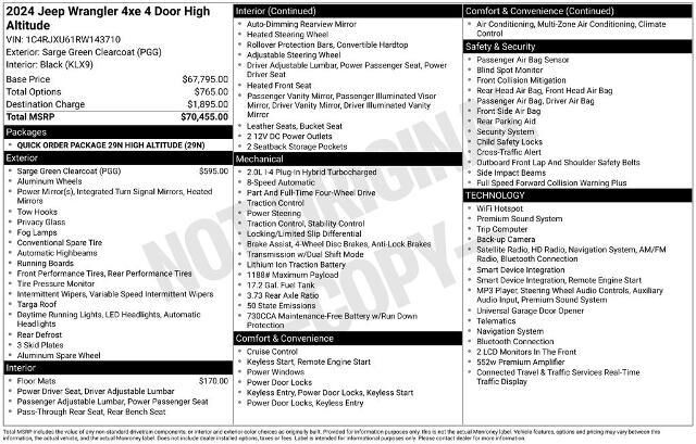 2024 Jeep Wrangler High Altitude 4xe