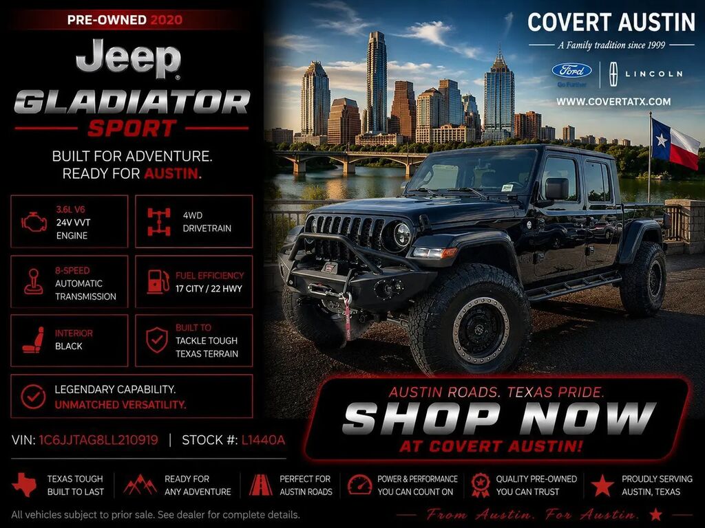 2020 Jeep Gladiator Sport — photo 1 of 13