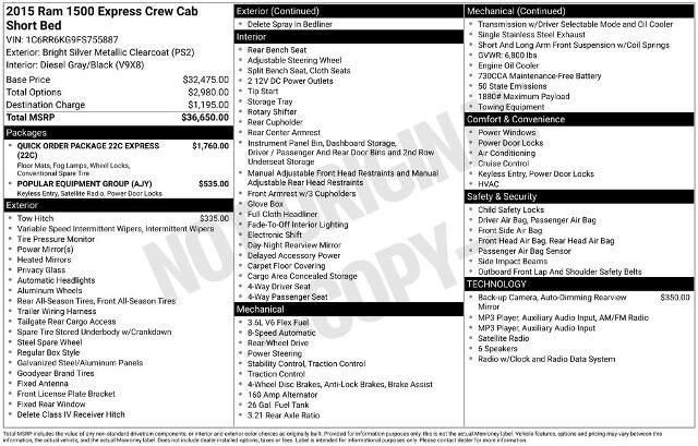 2015 Ram 1500 Express — photo 1 of 2