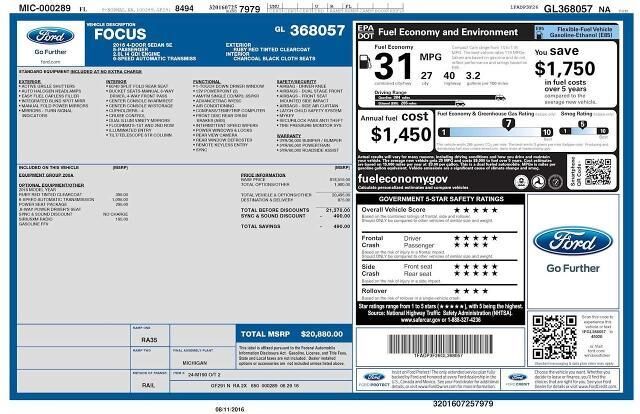 2016 Ford Focus SE