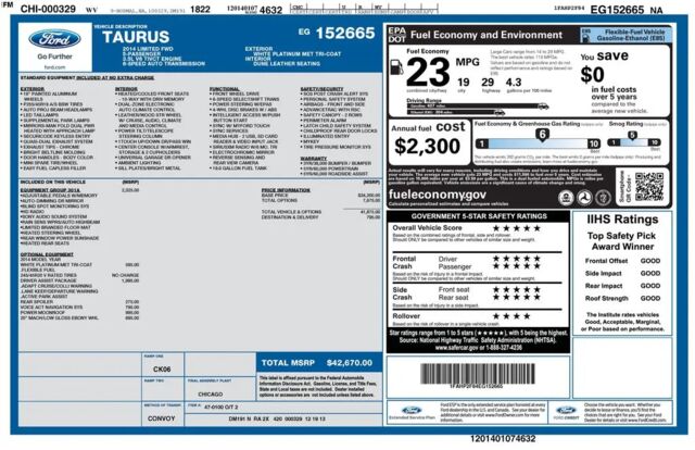 2014 Ford Taurus Limited