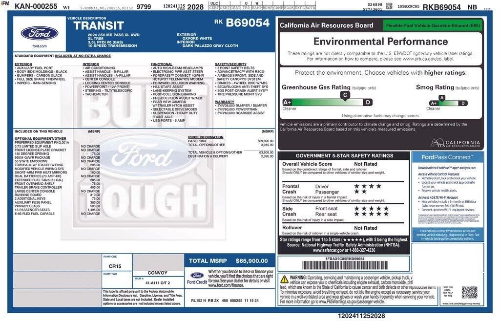 2024 Ford Transit 350 XL — photo 1 of 1