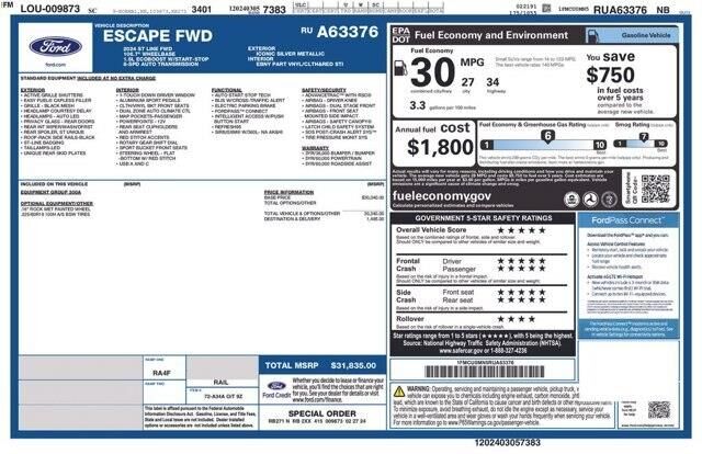 2024 Ford Escape ST-Line