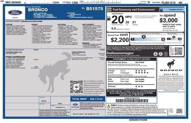 2023 Ford Bronco Big Bend — photo 1 of 6