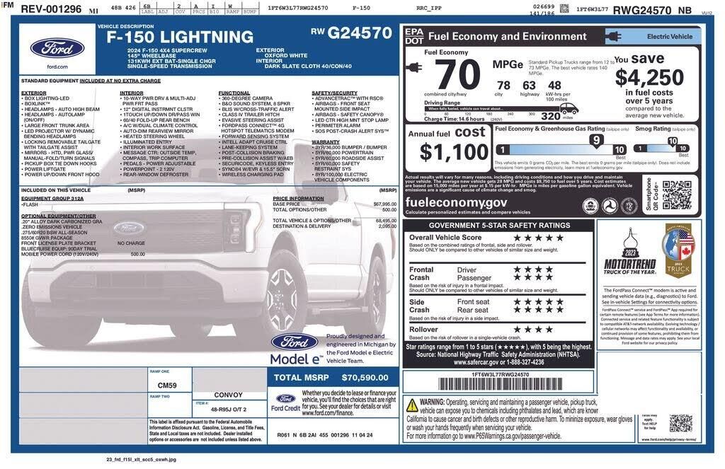 2024 Ford F-150 Lightning Flash — photo 1 of 1