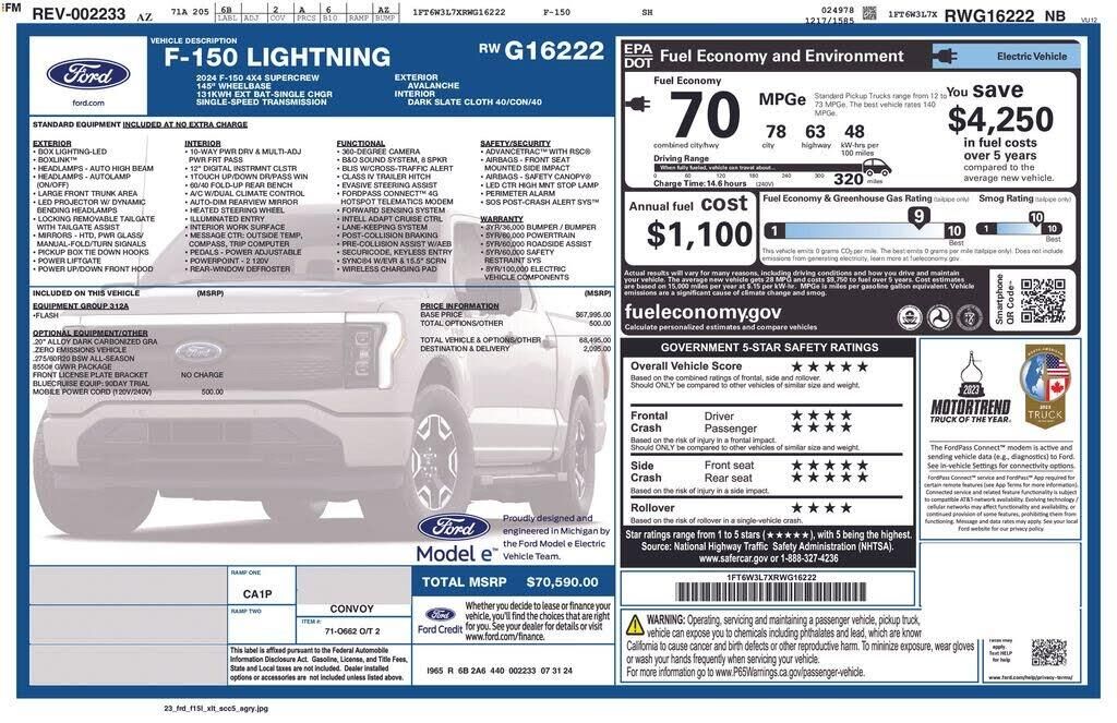 2024 Ford F-150 Lightning Flash — photo 1 of 7