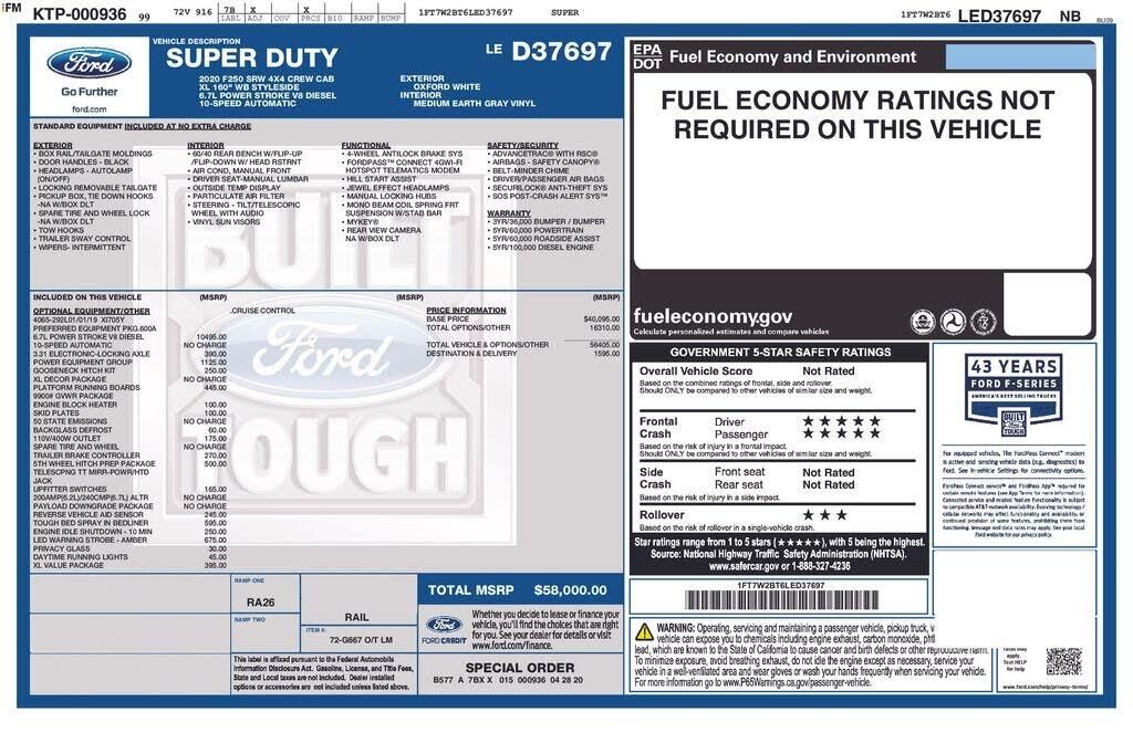 2020 Ford F-250 Super Duty XL — photo 1 of 1