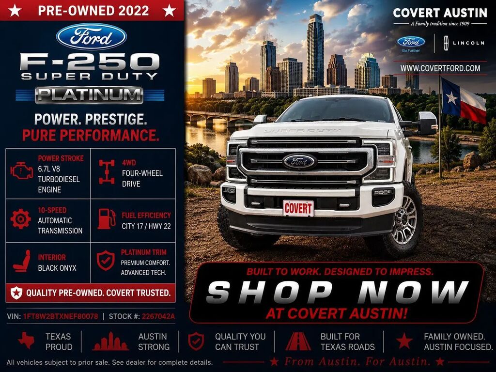 2022 Ford F-250 Super Duty Platinum — photo 1 of 13