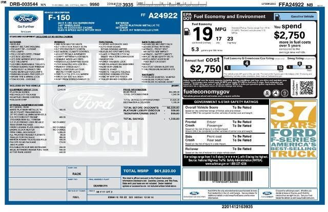 2015 Ford F-150 Platinum