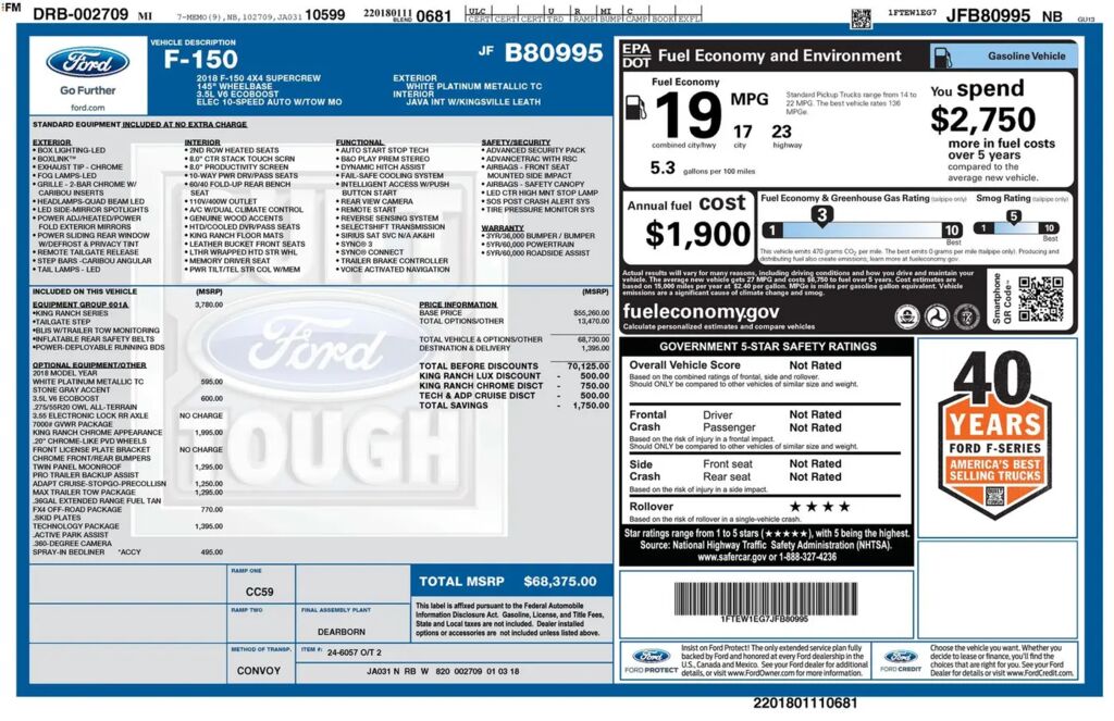 2018 Ford F-150 King Ranch — photo 1 of 1