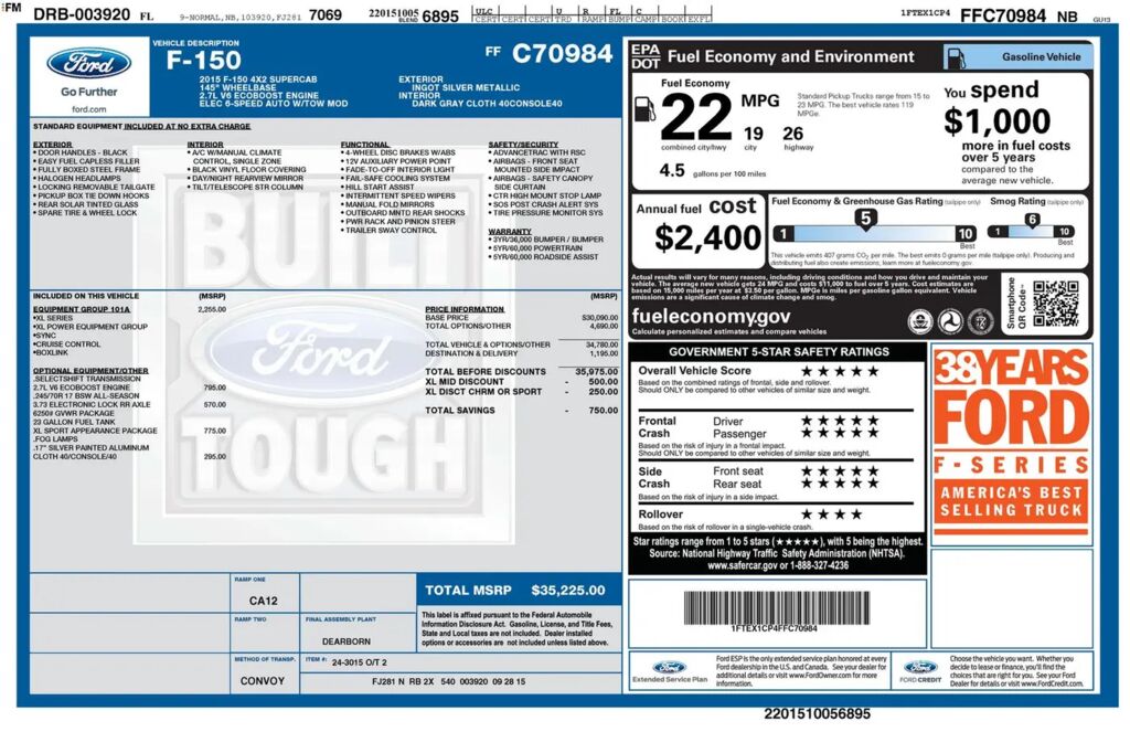 2015 Ford F-150 XL — photo 1 of 1