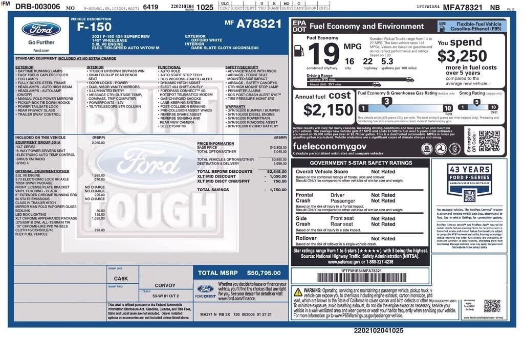 2021 Ford F-150 XLT — photo 1 of 1