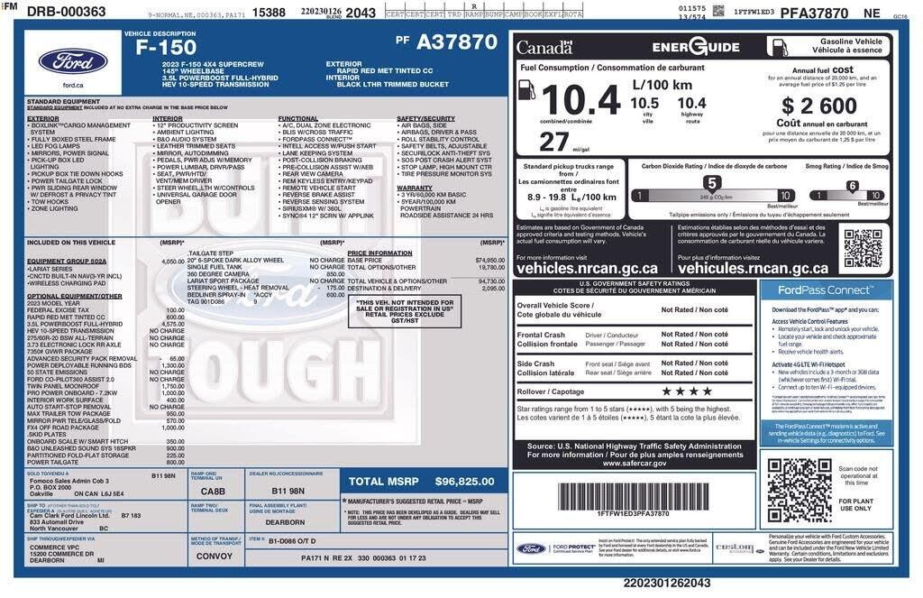 2023 Ford F-150 Lariat — photo 1 of 14