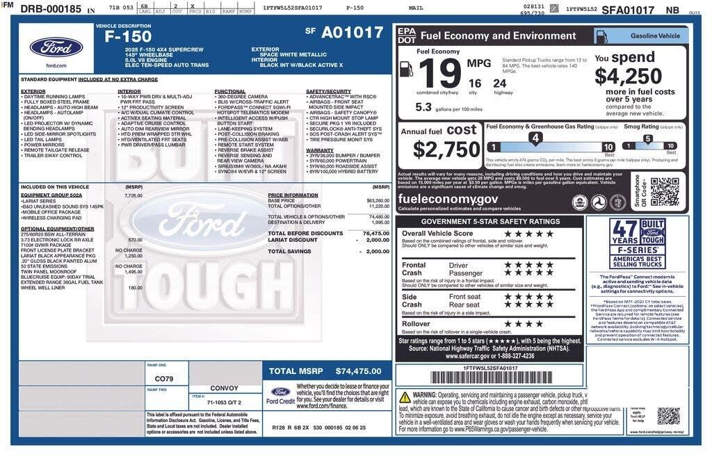 2025 Ford F-150 Lariat — photo 1 of 1