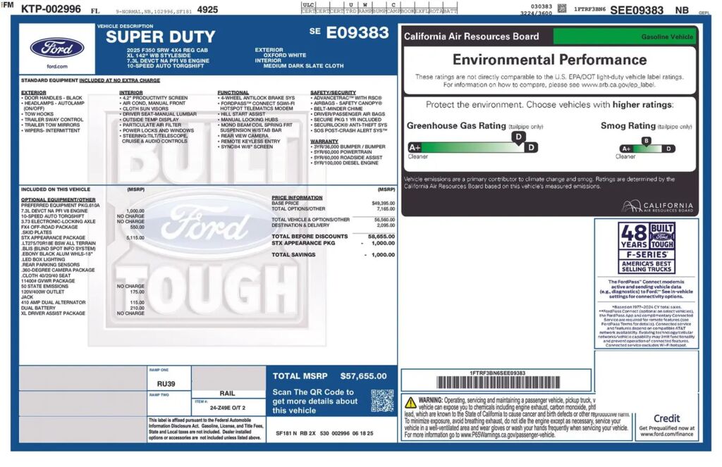 2025 Ford F-350 Super Duty XL — photo 1 of 1