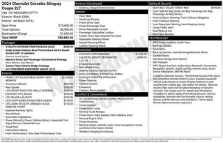 2024 Chevrolet Corvette 2LT