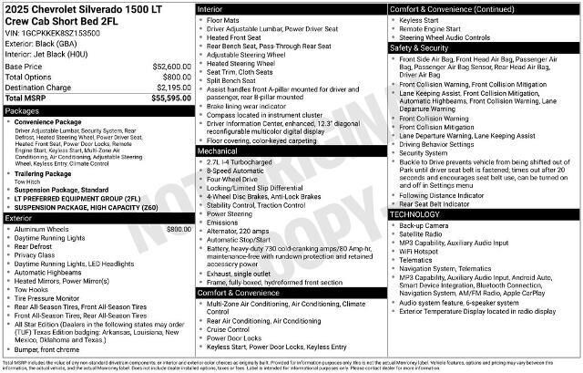 2025 Chevrolet Silverado 1500 LT