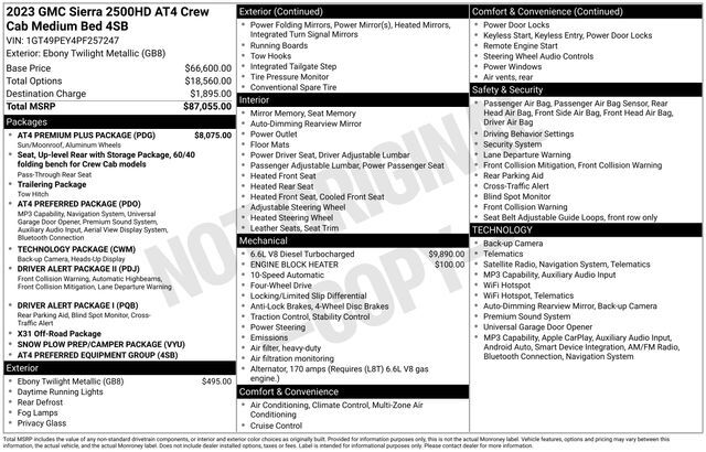 2023 GMC Sierra 2500HD AT4