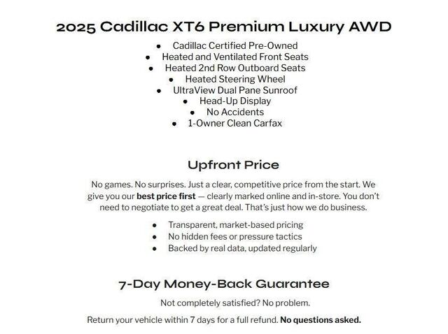 2025 Cadillac XT6