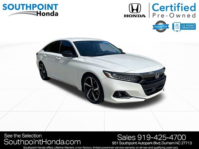 2021 Honda Accord Sedan 1.5T Sport SE