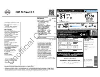 2015 Nissan Altima 2.5 S
