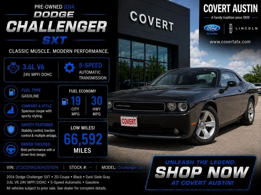 2014 Dodge Challenger SXT — photo 1 of 13