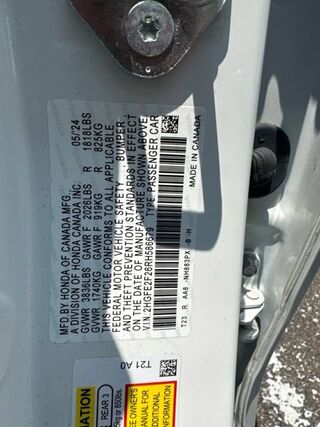 2024 Honda Civic Sedan 2.0L 4D LX
