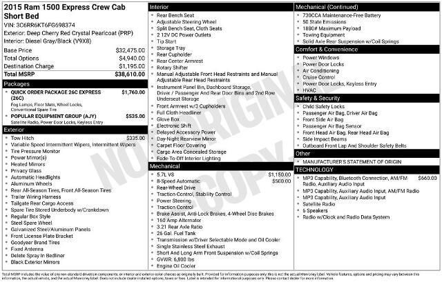 2015 Ram 1500 Express
