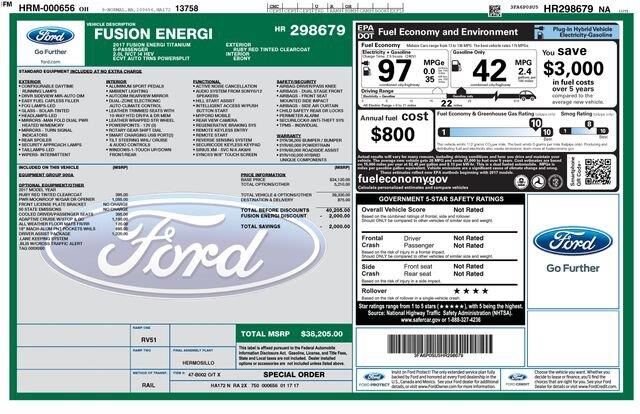 2017 Ford Fusion Energi Titanium