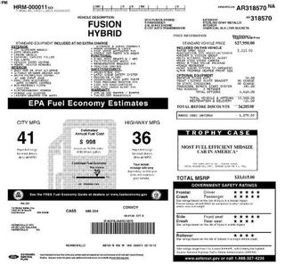 2010 Ford Fusion Hybrid Base