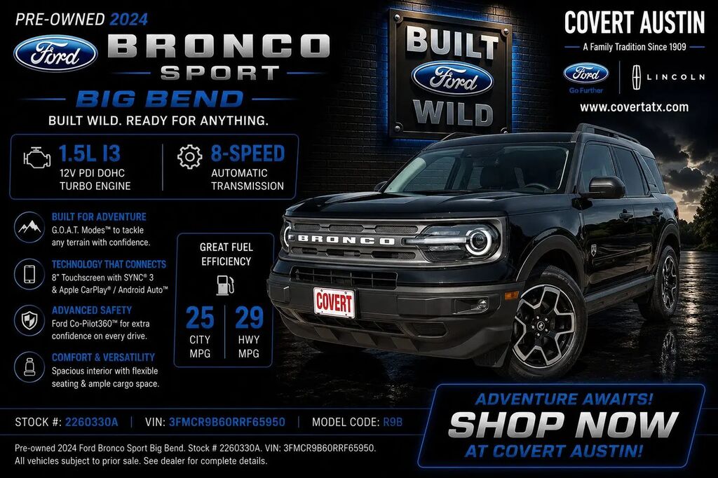 2024 Ford Bronco Sport Big Bend — photo 1 of 13