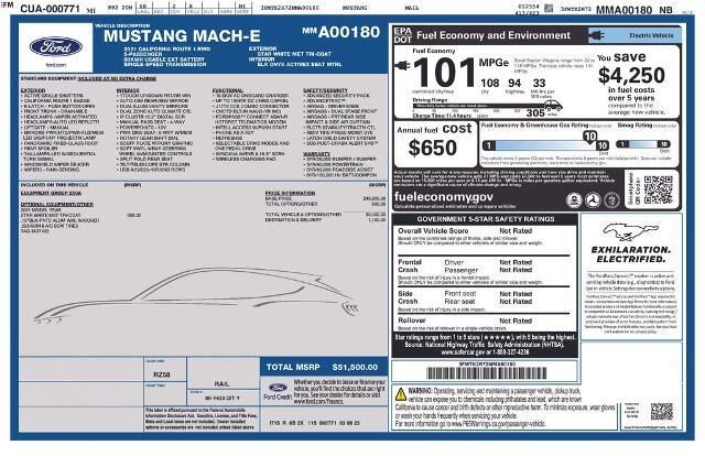 2021 Ford Mustang Mach-E California Route 1