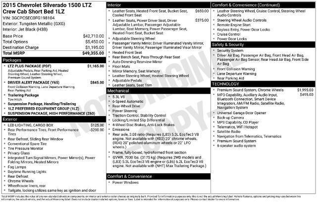 2015 Chevrolet Silverado 1500 LTZ — photo 1 of 5