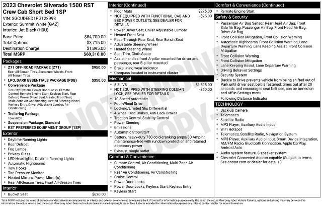 2023 Chevrolet Silverado 1500 RST