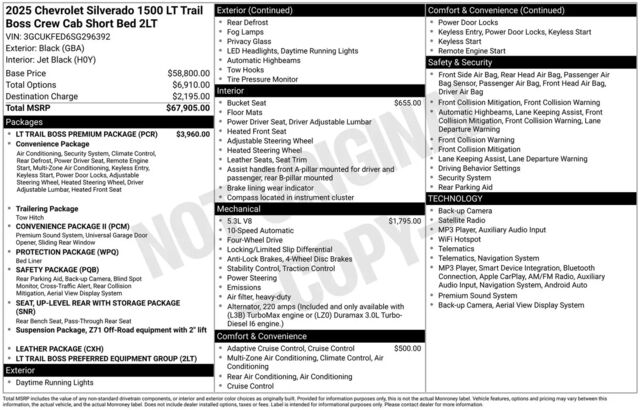 2025 Chevrolet Silverado 1500 LT Trail Boss