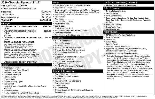 2019 Chevrolet Equinox LT
