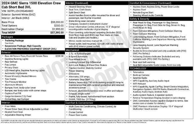 2024 GMC Sierra 1500 Elevation Standard