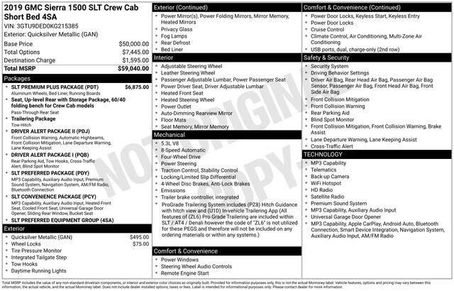 2019 GMC Sierra 1500 SLT