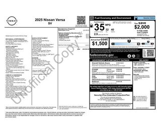 2025 Nissan Versa SV