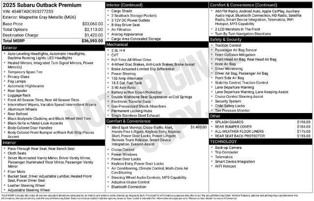 2025 Subaru Outback Premium