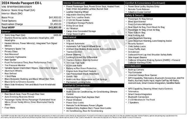 2024 Honda Passport EX-L