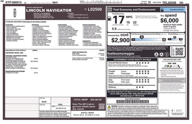 2026 Lincoln Navigator L Premiere