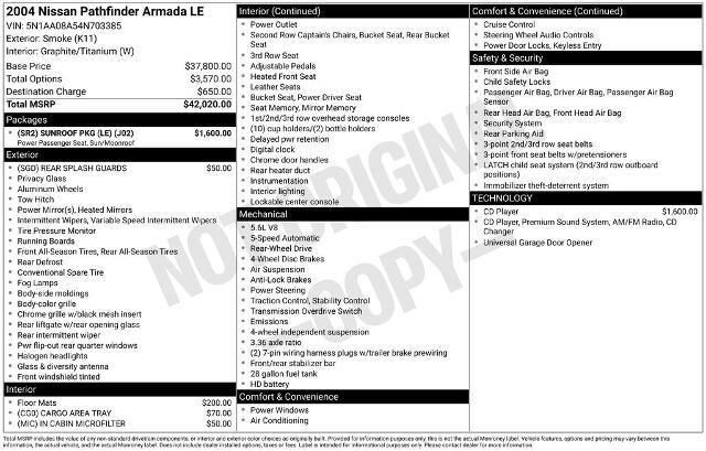 2004 Nissan Armada LE