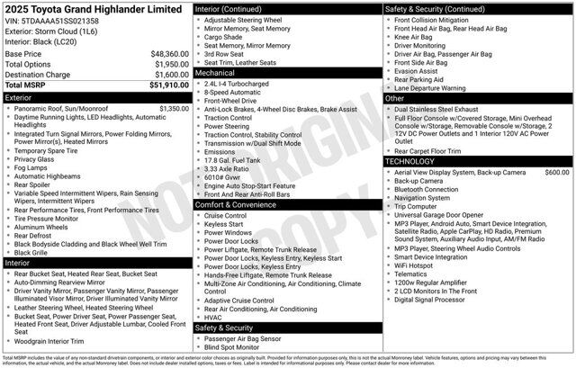 2025 Toyota Grand Highlander Limited