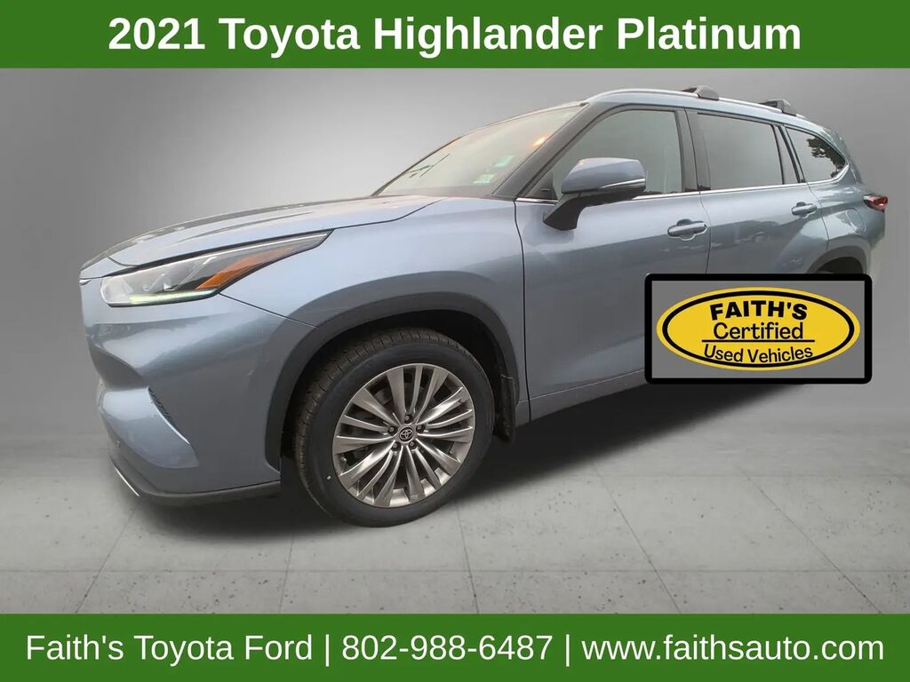 2021 Toyota Highlander Platinum — photo 1 of 13