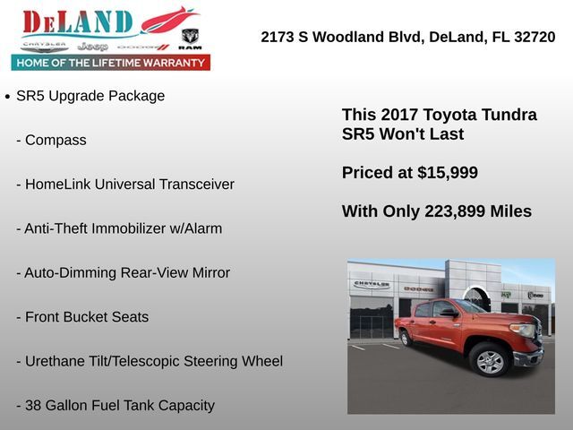 2017 Toyota Tundra 4WD SR5