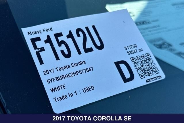 2017 Toyota Corolla SE