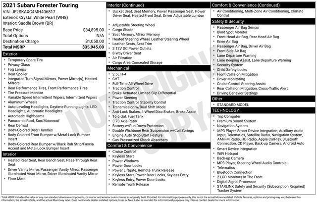 2021 Subaru Forester Touring