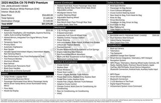 2025 Mazda CX-70 Plug-in Hybrid Premium